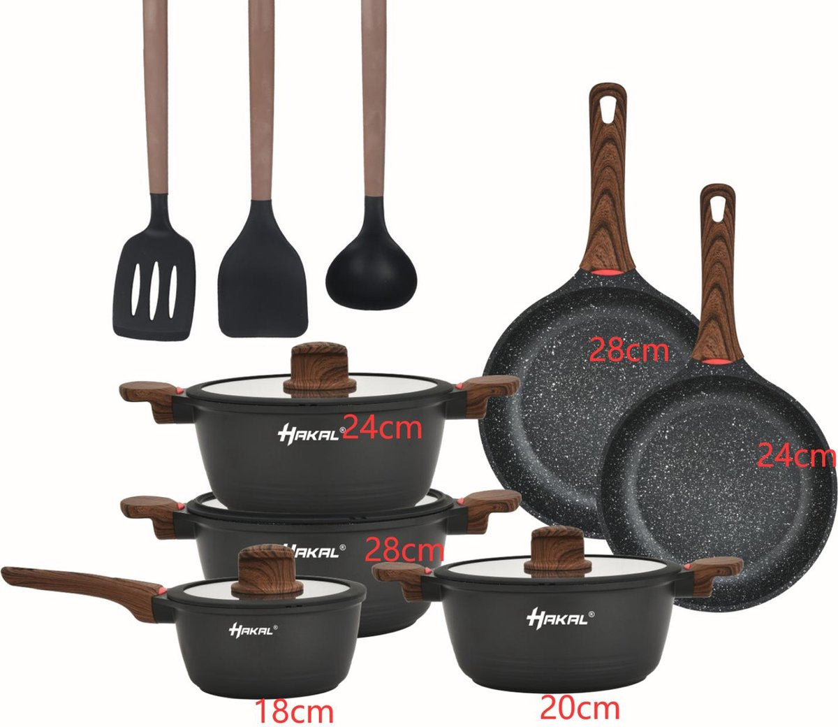 13-delige Luxe Pannenset – Voor Elke Keuken