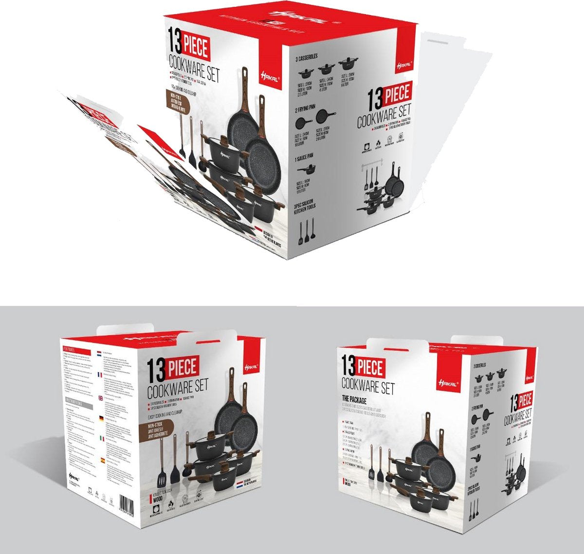 13-delige Luxe Pannenset – Voor Elke Keuken
