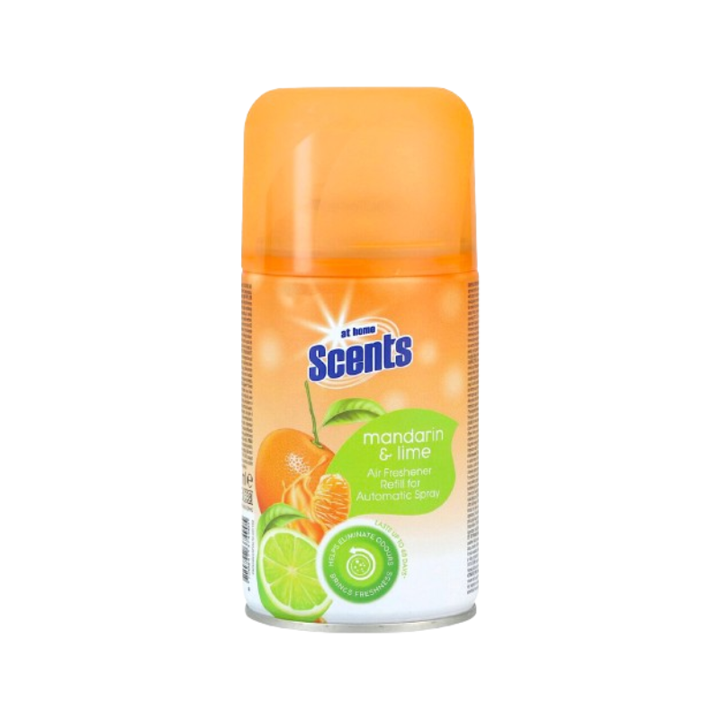 AT HOME SCENTS AUTOMATISCHE REFILL SPRAY 250ML MANDARIN & LIME