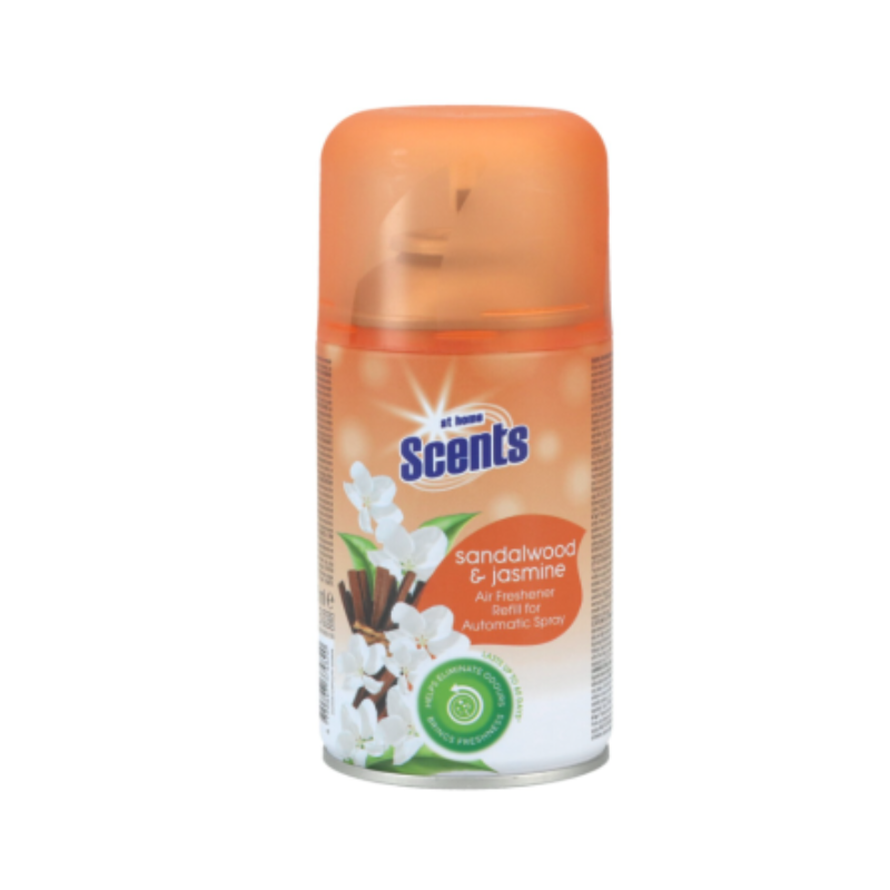 AT HOME SCENTS AUTOMATISCHE REFILL SPRAY 250ML SANDALWOOD & JASMIN