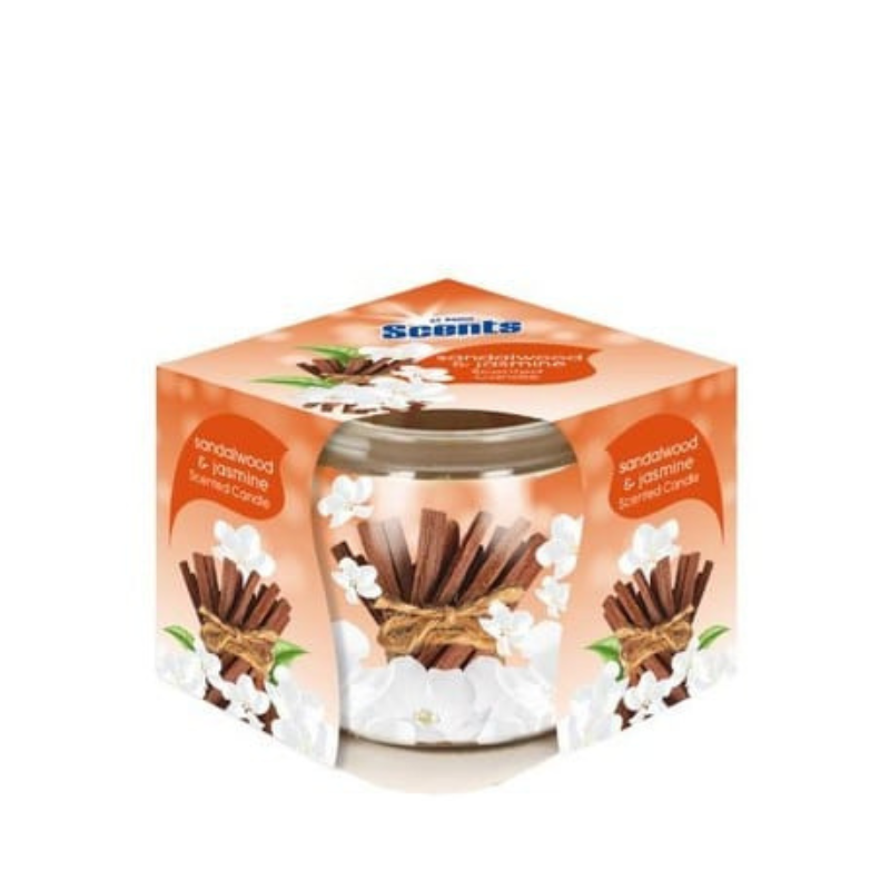 AT HOME SCENTS GEURKAARS 70GR SANDALWOOD & JASMIN