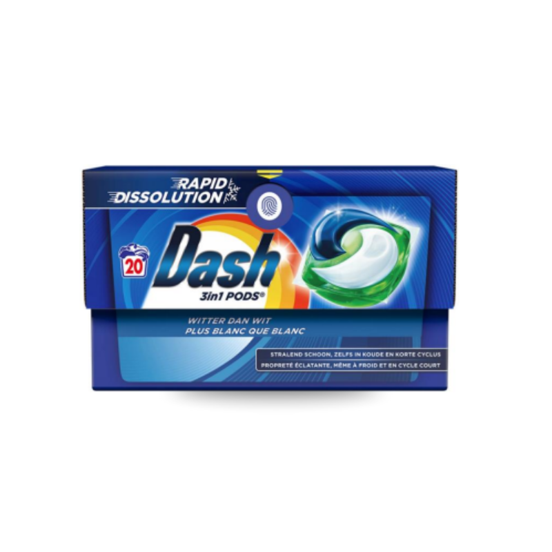 Dash Wasmiddelcapsules 3in1 Pods 20 stuks