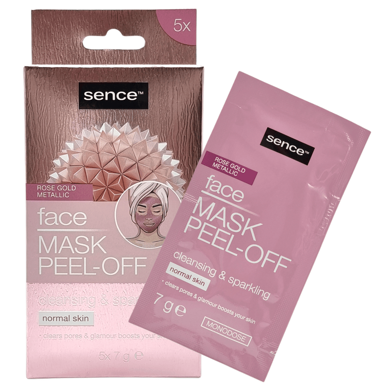 SENCE GEZICHTSMASKER PEEL-OFF ROSE GOLD METALLIC 5X7GR