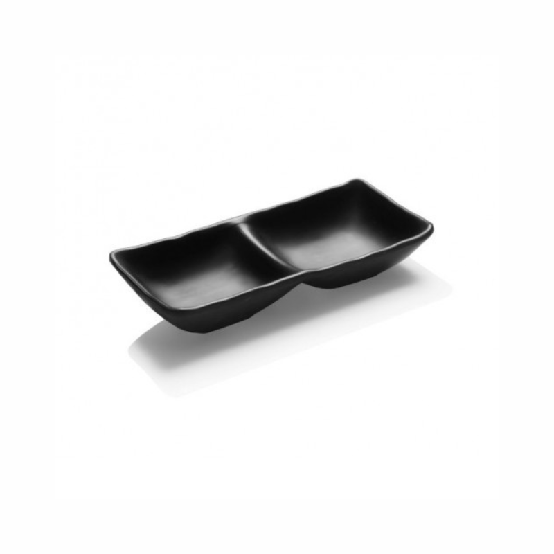 DUBBELE TERRA KOM 17,5X8,7 CM ZWART